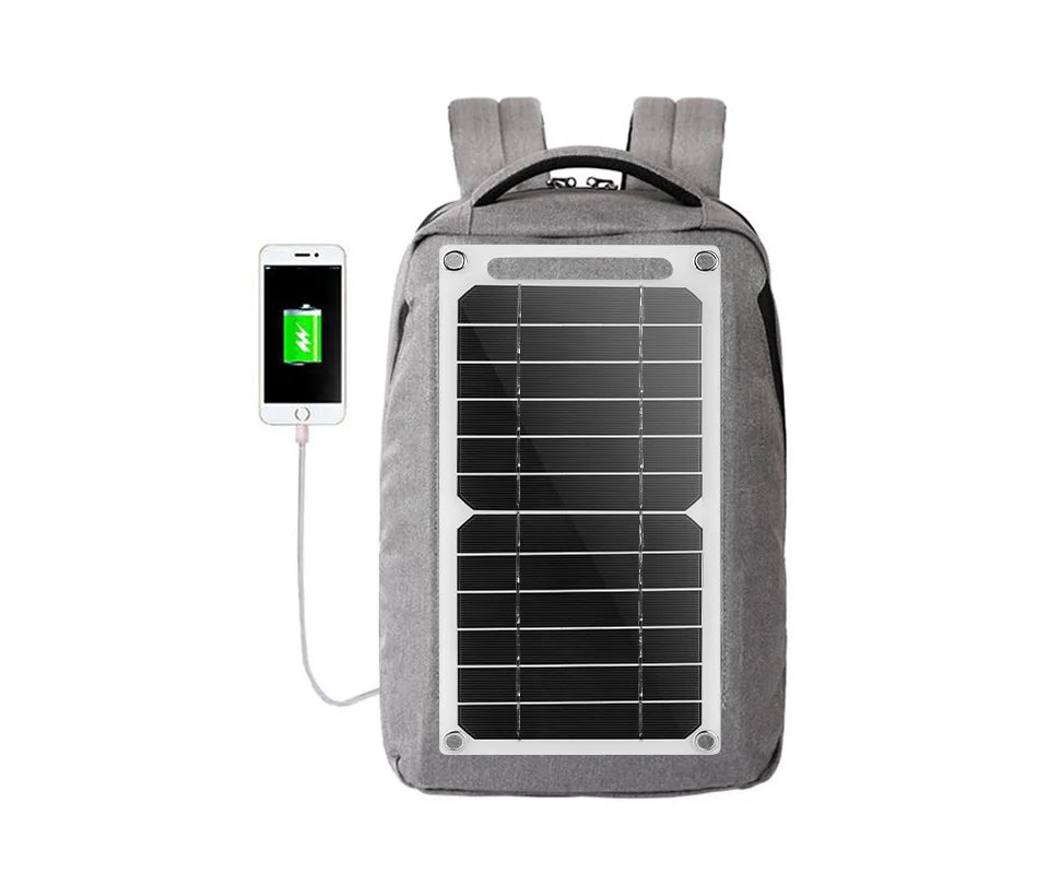 35W Solar Panel With USB Waterproof Outdoor Hiking And Camping Portable Battery Mobile Phone Charging Bank Charging Panel 6.8V