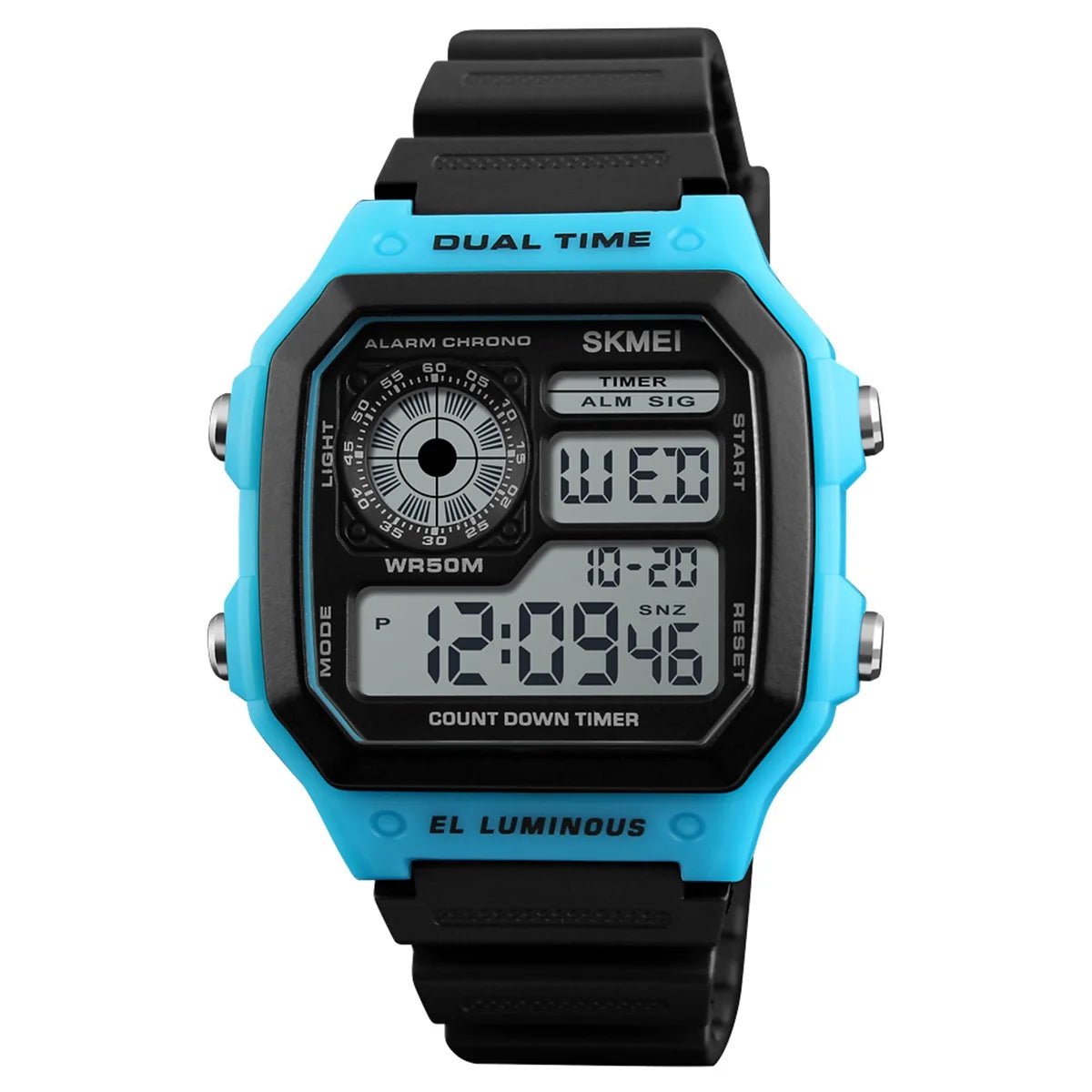 SKMEI Male Multifunction Waterproof Electronic Watch Outdoor Sports Watch For Men Women Simple Digital Wristwatches Reloj Hombre